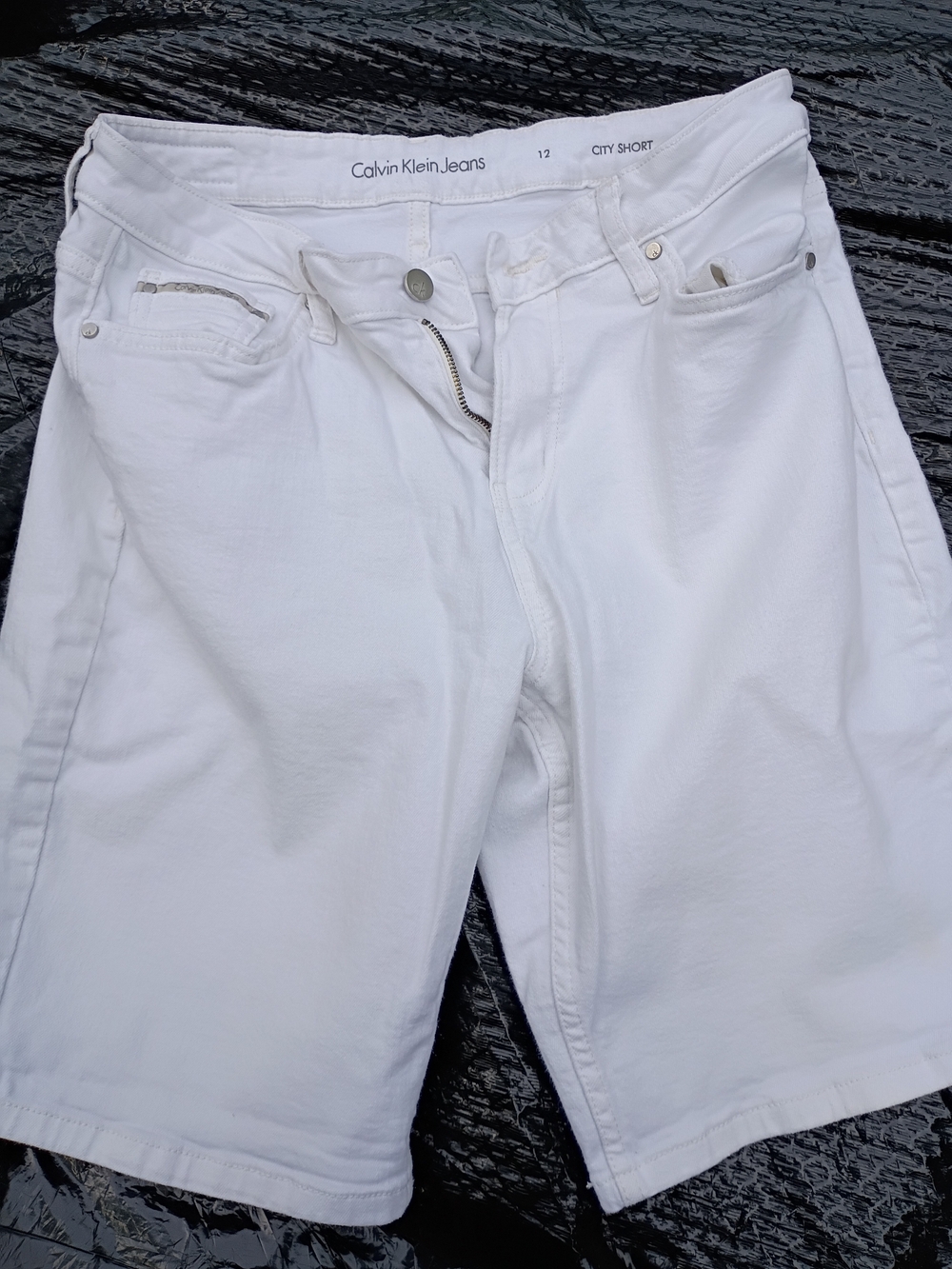 Calvin Klein Jeans White Women's Denim City Shorts